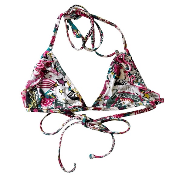DIOR RARE VINTAGE Christian Dior SS 2004 John Galliano Tattoo Bikini (US 4) - Picture 2 of 10